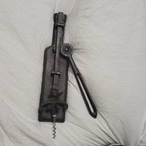 Cast iron wall mount wine bottle opener